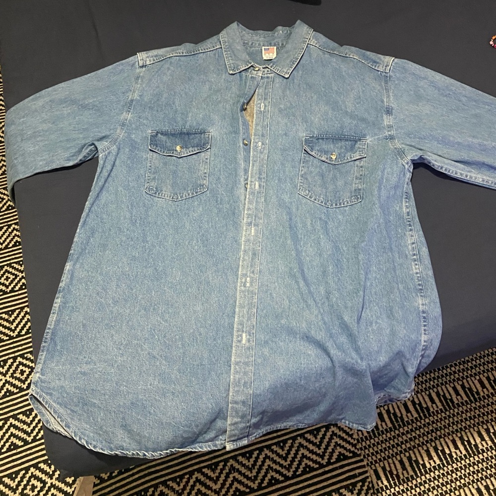 Vintage Route 66 jean jacket